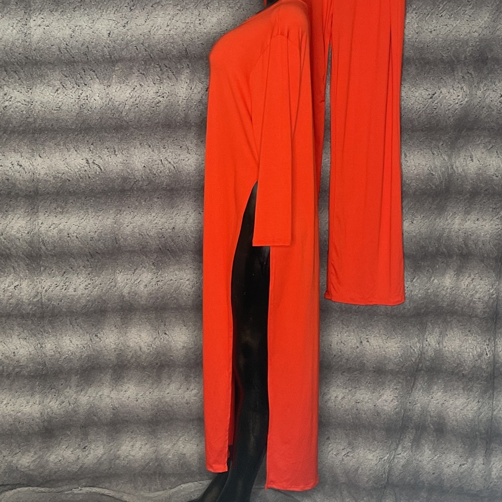 Elegant 2pcs orange pant set - Picture 4 of 6
